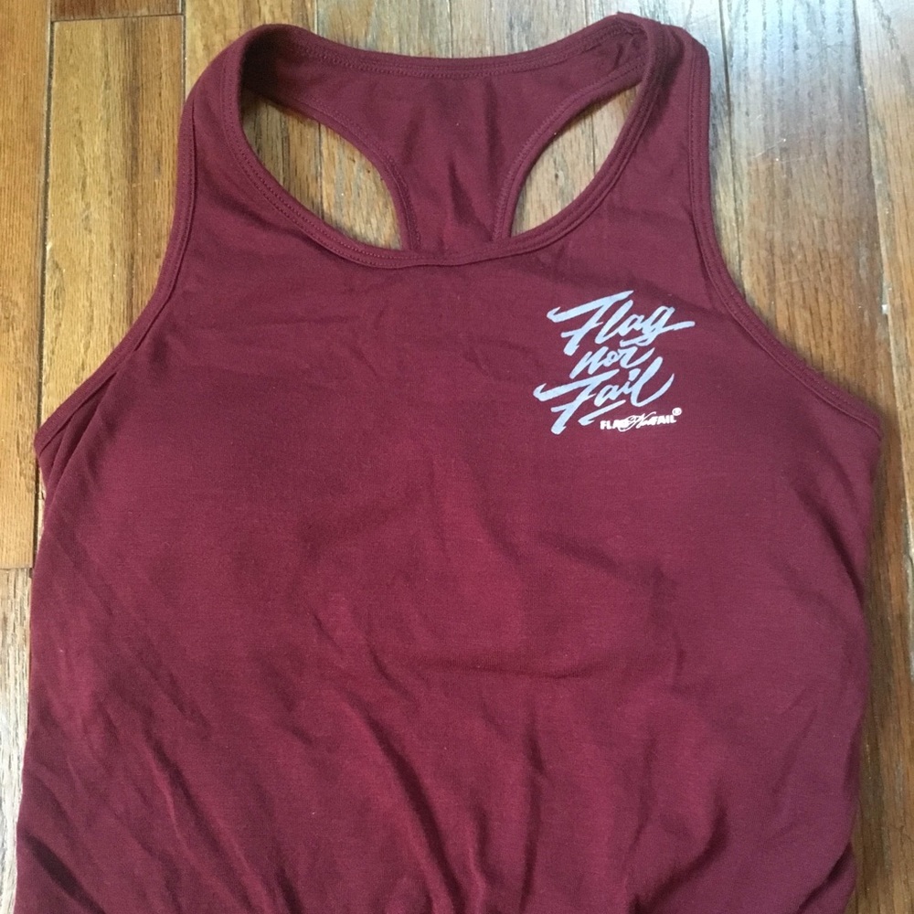 Flag nor fail crop top